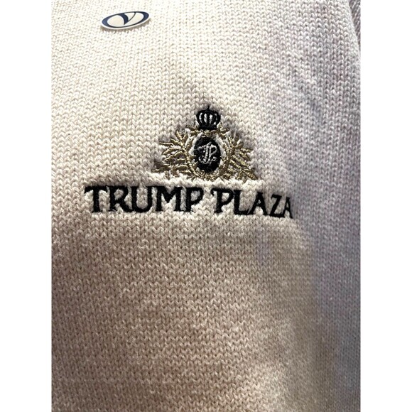 TRUMP PLAZA Vintage 90s Sweater DONALD TRUMP MAGA Size XL New With Tags RARE! - Picture 3 of 12